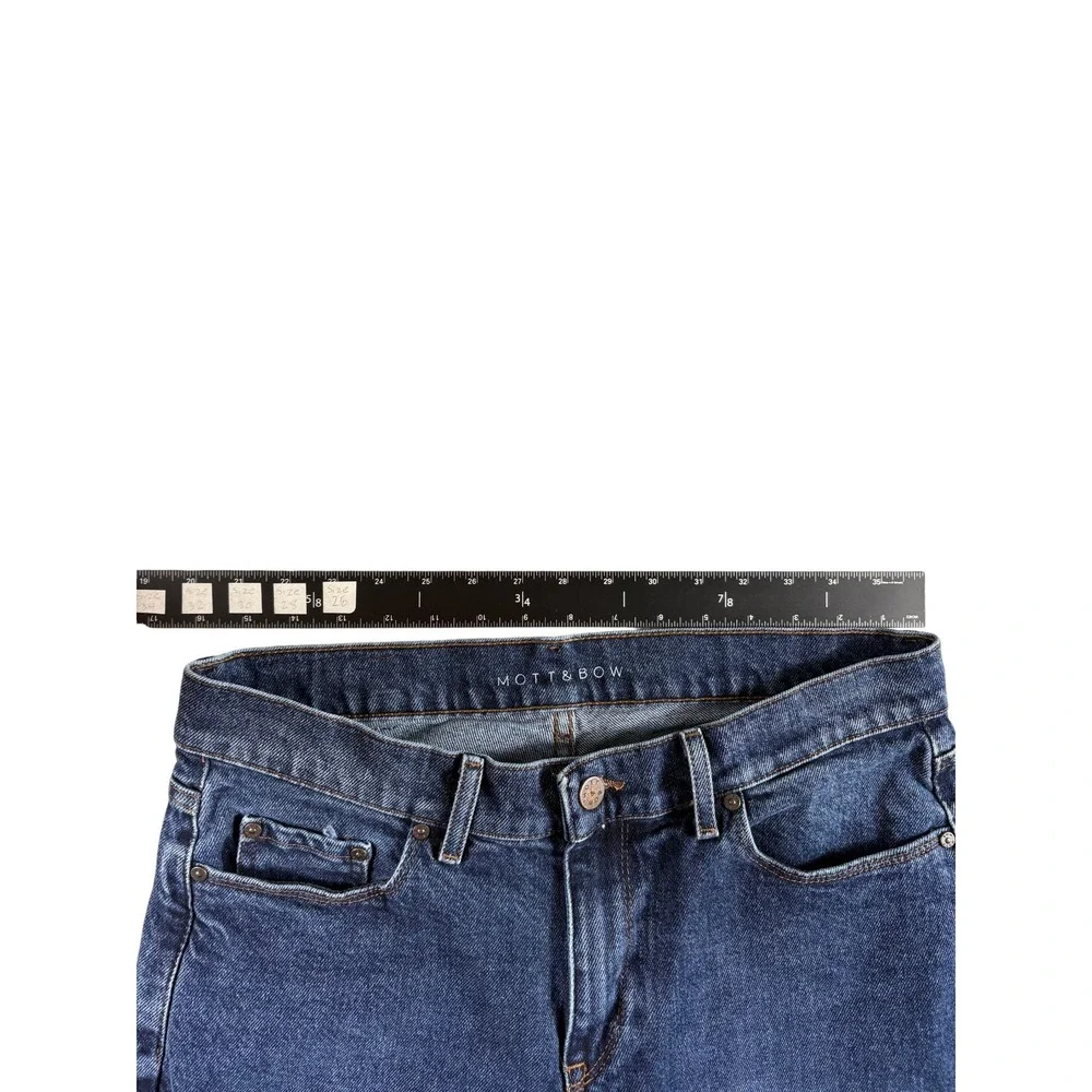 Mott & Bow Slim Fit Jeans Mens 31x30 Blue Denim Premium Stretch Workwear Outdoor
